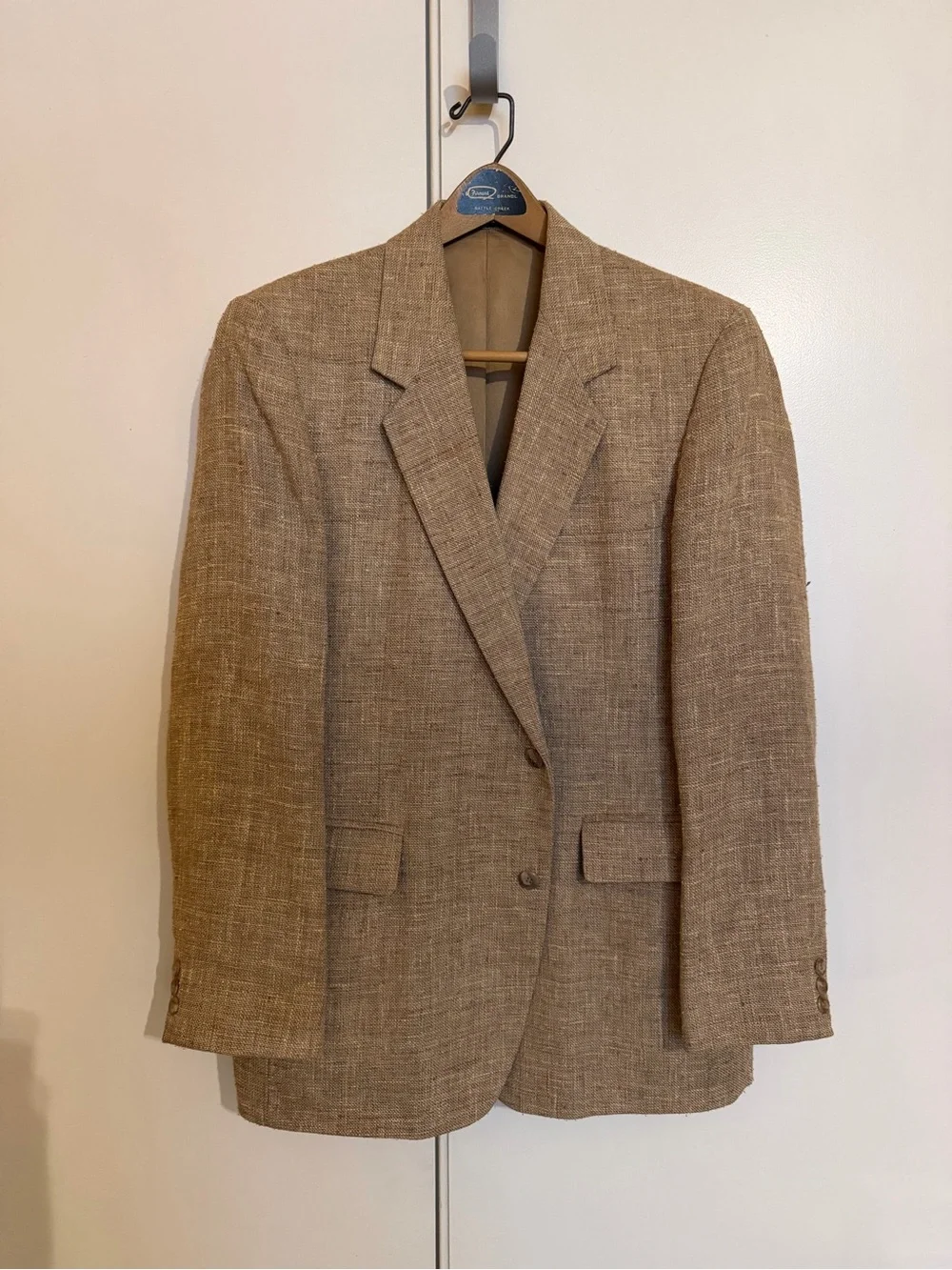 Haggar Brown Textured Sport Coat - Two-Button Blazer